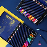 Deli 48/72 Colored Wooden Pencil Colored Pencil Iron Box Painting Artistic Supplies For School Drawing Pencil Set
