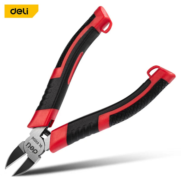 Deli 5/6 Inch Cr-V Plastic Pliers Nippers Jewelry Electrical Wire