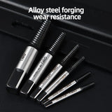 Deli 5/6Pcs Damaged Broken Screw Guide Set Extractor Drill Bits Broken Bolt Stud Hex Shank And Spanner Remover Tools