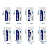 Deli 5/8pcs 2B/4B Eraser Stationery Office School Correction Supplies Soft Rubber Erasers for Kids Clear Eraser Pencil Set Gift