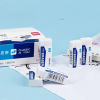 Deli 5/8pcs 2B/4B Eraser Stationery Office School Correction Supplies Soft Rubber Erasers for Kids Clear Eraser Pencil Set Gift