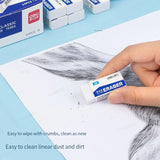 Deli 5/8pcs 2B/4B Eraser Stationery Office School Correction Supplies Soft Rubber Erasers for Kids Clear Eraser Pencil Set Gift
