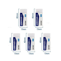 Deli 5/8pcs 2B/4B Eraser Stationery Office School Correction Supplies Soft Rubber Erasers for Kids Clear Eraser Pencil Set Gift