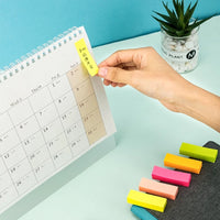 Deli 500PCS/Bag Index Tabs 5 Colors Fluorescent Stickers 7154
