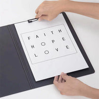 Deli 5011 5016 A4 File folder Writing Pads Clipboard PP Foam Board 325x245x11mm A4 File Forlder Clop Board