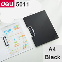 Deli 5011 5016 A4 File folder Writing Pads Clipboard PP Foam Board 325x245x11mm A4 File Forlder Clop Board