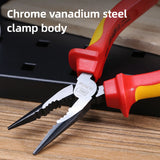 Deli 6" Universal Wire Cutter Insulated Long Nose Pliers Electrician Multifunction Pliers Hardware Tools Wire Stripper