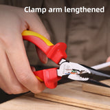 Deli 6" Universal Wire Cutter Insulated Long Nose Pliers Electrician Multifunction Pliers Hardware Tools Wire Stripper