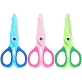 Deli 6071 Cartoon Crocodile Child Safety Scissors Student Round Head Soft Plastic Creative Handmade Paper Knife