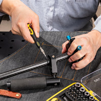 Deli 65 Piece Portable Precision Magnetic Ratchet Screwdriver Bit Kit, Phone, household Maintenance Hand Tool Set