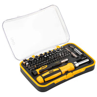 Deli 65 Piece Portable Precision Magnetic Ratchet Screwdriver Bit Kit, Phone, household Maintenance Hand Tool Set