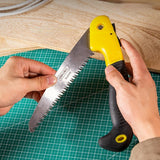 Deli 7'' 10'' Sharp Folding Saw Solid Wood Cutting Branches Pruning PVC Pipe Cutting Multifunctional Woodworking Hand Tools