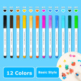 Deli 8/12Colors/Lot Creative Floating Markers Pen Set for Kids Drawing Wipeable Highlighter Rotuladores for Student Art Supplies