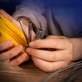 Deli 8/9 Pcs Folding Hex Key Wrench Set Cr-v Steel Material Hexagon Socket Electrician Portable Repair Hand Tools Wrench Kits