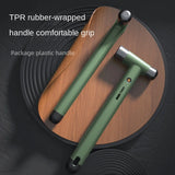 Deli 8 Inches Rubber Multifunctional Hammer Double Faced Work Round Head Hammer Nylon Head Mallet Tool for Home DIY Woodworking