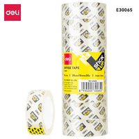 Deli 8 Rolls Transparent Stationery Tape Traceless 2 Spec Packing Tape Strong Adhesive Tape For School Office Packing Supplies