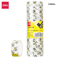 Deli 8 Rolls Transparent Stationery Tape Traceless 2 Spec Packing Tape Strong Adhesive Tape For School Office Packing Supplies