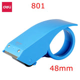 Deli 801/802 Metal Hand Tape Cutter Tape Dispenser For max. 60mm and 48mm Tape Blue Red Colors
