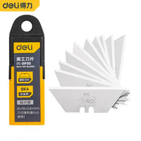 Deli 9/18mm Portable Utility Blade SK4 Alloy Steel Black-edged Multi-blade 10 Pcs  Ladder T-shaped Industrial Replacement Blades