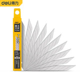 Deli 9/18mm Portable Utility Blade SK4 Alloy Steel Black-edged Multi-blade 10 Pcs  Ladder T-shaped Industrial Replacement Blades