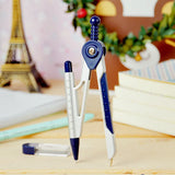 Deli Aluminum Compass Set Metal Drawing Compasses With Mechanical Pencil Drafting Tools School Supplies