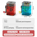 Deli Automatic Transparent Pencil Sharpener Learn Stationery Mechanical Pencil Sharpener Pencil Cutting For Students Suppiles