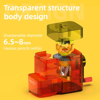 Deli Automatic Transparent Pencil Sharpener Learn Stationery Mechanical Pencil Sharpener Pencil Cutting For Students Suppiles