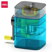 Deli Automatic Transparent Pencil Sharpener Learn Stationery Mechanical Pencil Sharpener Pencil Cutting For Students Suppiles