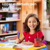 Deli Automatic Transparent Pencil Sharpener Learn Stationery Mechanical Pencil Sharpener Pencil Cutting For Students Suppiles