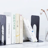 Deli Book Holder 2 Pcs Metal Classification Bookshelf Student Office Library Bookends Magazine Holders Sujeta Libros