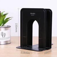 Deli Book Holder 2 Pcs Metal Classification Bookshelf Student Office Library Bookends Magazine Holders Sujeta Libros
