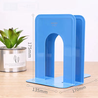 Deli Book Holder 2 Pcs Metal Classification Bookshelf Student Office Library Bookends Magazine Holders Sujeta Libros