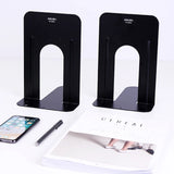 Deli Book Holder 2 Pcs Metal Classification Bookshelf Student Office Library Bookends Magazine Holders Sujeta Libros