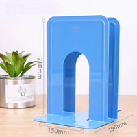 Deli Book Holder 2 Pcs Metal Classification Bookshelf Student Office Library Bookends Magazine Holders Sujeta Libros