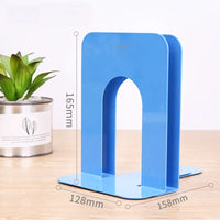 Deli Book Holder 2 Pcs Metal Classification Bookshelf Student Office Library Bookends Magazine Holders Sujeta Libros