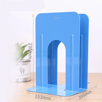 Deli Book Holder 2 Pcs Metal Classification Bookshelf Student Office Library Bookends Magazine Holders Sujeta Libros
