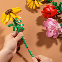 Deli Building Block Flower Kit DIY Eternal Flower Bundle Set Home Decoration Toys Puzzle Pieces Girl Gift Toys For Children