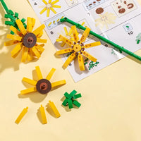 Deli Building Block Flower Kit DIY Eternal Flower Bundle Set Home Decoration Toys Puzzle Pieces Girl Gift Toys For Children