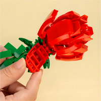 Deli Building Block Flower Kit DIY Eternal Flower Bundle Set Home Decoration Toys Puzzle Pieces Girl Gift Toys For Children