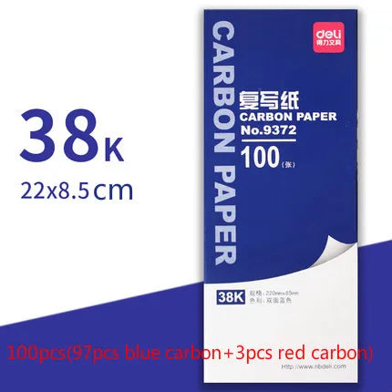 Deli Carbon Paper Double-sided Carbonless Copy Paper Thin Printing