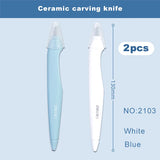 Deli Ceramic Pen Cutter Knife Safety Micro Retractable Blade Box Opener Paper Cutting Craft Pocket Utility Knifes Tool