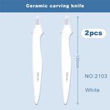 Deli Ceramic Pen Cutter Knife Safety Micro Retractable Blade Box Opener Paper Cutting Craft Pocket Utility Knifes Tool