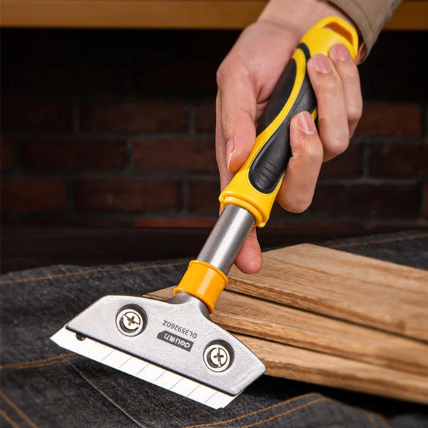 Deli Cleaning Tool Metal Scraper Spade Multifunction Floor Wall Windows  Cleaning Knife Household Hand Tools Clean Scraper Blades