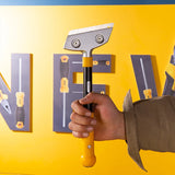 Deli Cleaning Tool Metal Scraper Spade Multifunction Floor Wall Windows Cleaning Knife Household Hand Tools Clean Scraper Blades