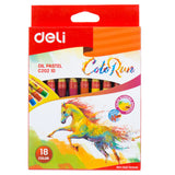 Deli Color Oil Pastel Drawing Painting Super Soft Oil Pastel For Art School Stationery Supplies Crayon 12/18 Colored