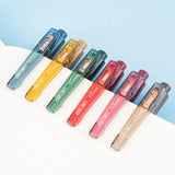 Deli Colored Gel Pen Set Ink 6 Color 0.5MM Press Retractable Hand Account Note Marker Ballpoint Pen School Writing Stationery