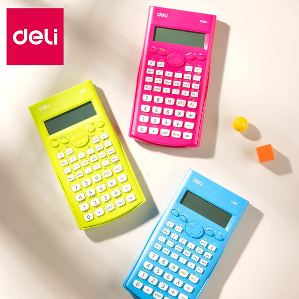 Deli Colored Scientific Calculator Simple Calculator Calculating Tool Exam Function Calculator School Office Supplies Stationary