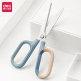 Deli Contrast Color Scissors, Sharp Stainless Steel Blade, Soft Comfort Grip Handle All Purpose for Household Office School