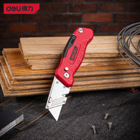 Deli нож Cutter Knife Multi-function Folding Stationery Art Knife канцелярия Box Opening With Screwdriver professionnel couteau
