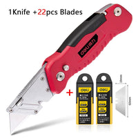 Deli нож Cutter Knife Multi-function Folding Stationery Art Knife канцелярия Box Opening With Screwdriver professionnel couteau